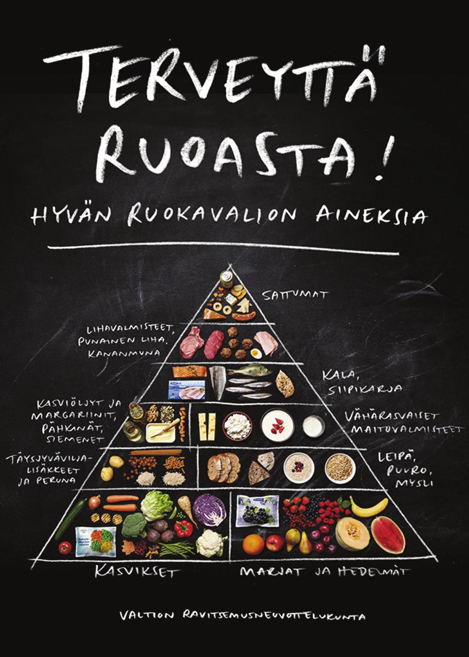 Uusissa ravitsemussuosituksissa korostuu hyvän ruokavalion kokonaisuus Valtion ravitsemusneuvottelukunnan uudet, koko väestölle tarkoitetut ravitsemussuositukset julkistettiin 23.1.2014.