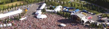 fi toman laaja puistoalue houkuttelevat vuosittain noin 500 000 kävijää erilaisille festivaaleille, konsertteihin, messuille, kesäteattereihin,