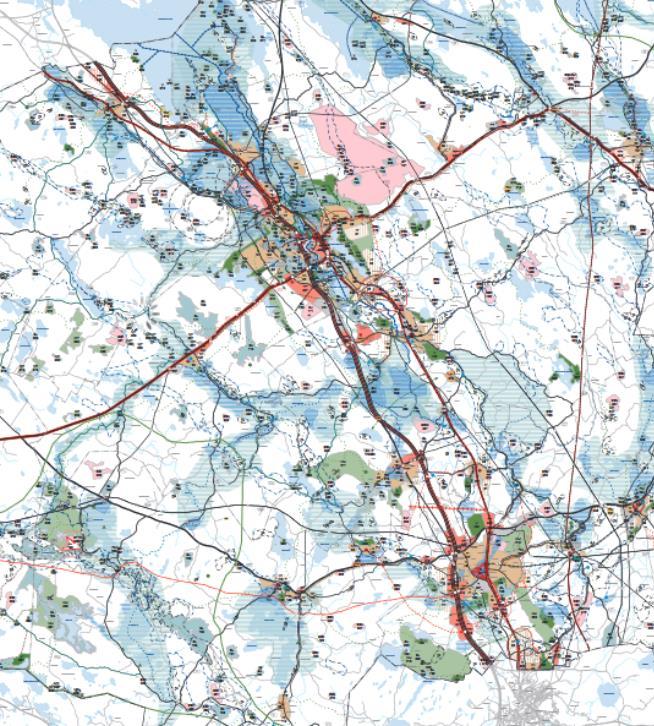 Tiiveimmillään välillä Helsinki Tampere se on Suomen ainoa Euroopan mittakaavassa merkittävä liikenne ja kasvukäytävä.