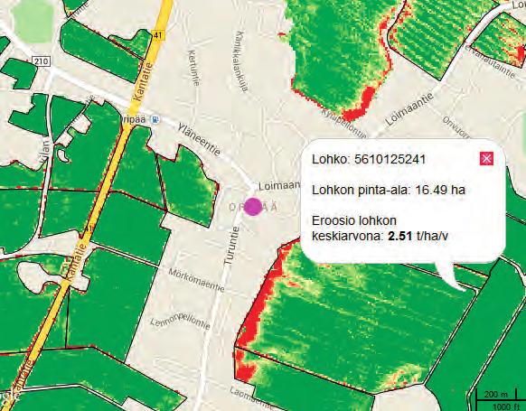 37 Universal Soil Loss Equation USLE sekä sen uudistettu versio RUSLE (kuva 4.3) kuvaavat maatalousmaan eroosiota rasterilaskentaan hyvin soveltuvan mallin avulla.