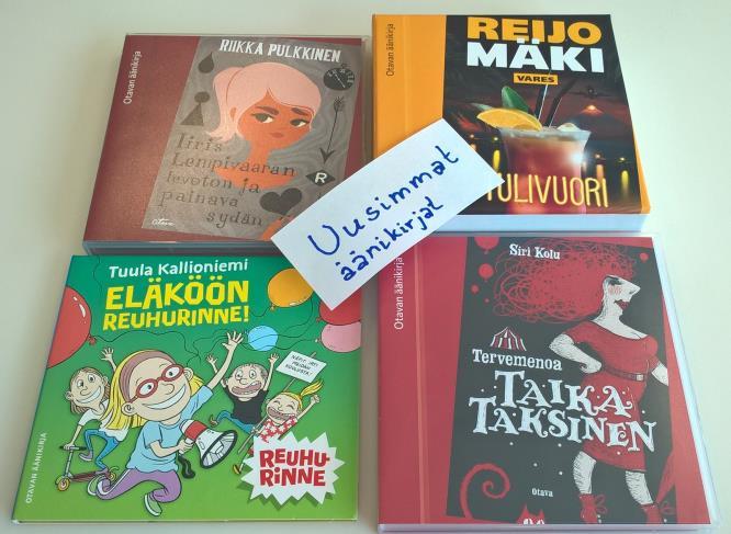 Kirjaston ja puodin kuulumisia Kesäloman pitkätkin automatkat sujuvat mukavasti äänikirjoja kuunnellessa.