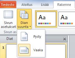 6 (48) 6 ESITYKSEN KOKOAMINEN Aloita uusi esitys Tiedosto - Uusi - Tyhjä tiedosto - Luo Ensimmäisen dia on otsikko-diarakenne 1.