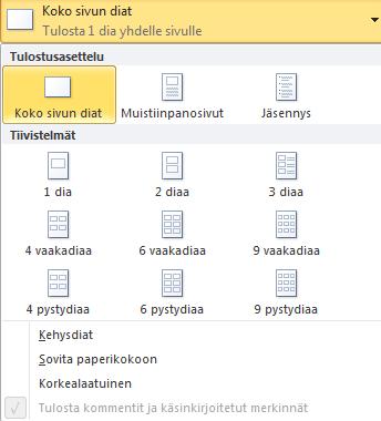 42 (48) 22 TULOSTAMINEN 22.1 Tulostusvaihtoehdot Kun haluat tulostaa, valitse Tiedosto Tulosta 1 1. Valitse kopioiden määrä 2. Valitse tulostin 3.