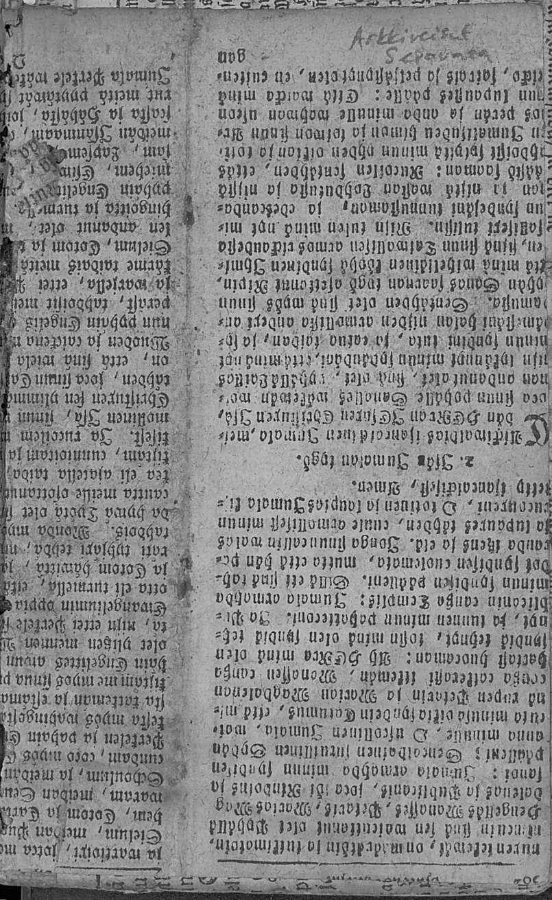 wartivixi, jotta m«sielum, meidän ipu hem, Cotom CaH waram, ineidun Seu,i Schoulum, meidän! cundam, coco n:yös Perkele» pahain tz«' tcsia myös wapingeji,' sta tatwnän estamä.