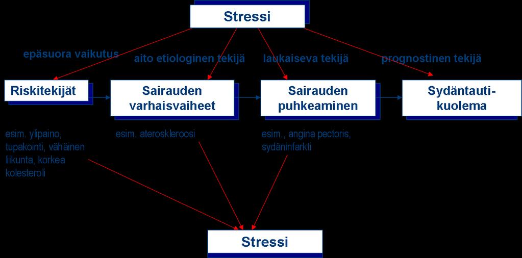 Psykososiaaliset tekijät, stressi ja sairastuminen; aito etiologinen tekijä?