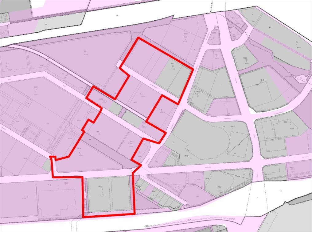 33. Lampelankatu-Hallitie-Teollisuustie, alue Alueelle muodostuu liikerakennusten korttelialuetta. Pinta-ala, n.