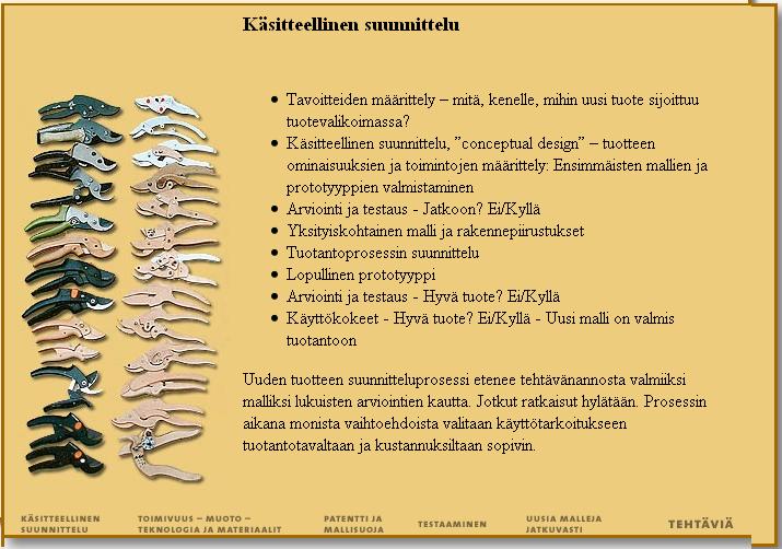 toiminto sijaitsee, kuinka rakenteessa osasta toiseen liikutaan Kuinka vuorovaikutus tapahtuu Käsitemalli kommunikoidaan (jos onnistutaan) käyttäjälle käyttöliittymässä Hyvä käsitteellinen malli