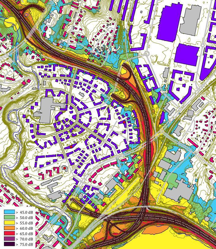 toteutusmallin mukaisessa tilanteessa vuonna 2040. Kuva 57.