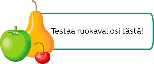 TIETOSISÄLLÖT TERVEYTTÄ EDISTÄVÄ RUOKAVALIO 4 4 Terveyttä edistävät ruokavalinnat 7 Kasviksia puoli kiloa päivässä 8 Ravinnon rasvoilla on väliä 10 Huomio hiilihydraattien laatuun 11 Paljonko