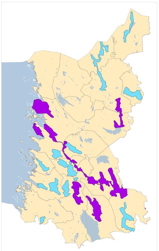 Valtakunnallisesti arvokkaat maisema-alueet 1. Köyliönjärven kulttuurimaisema 2. Yyterin rantamaisemat 3. Ahlaisten kulttuurimaisema 4. Vihteljärven reitin ja Riihonlahden kulttuurimaisemat 5.