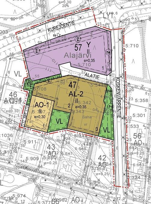 Asemakaavamuutoksen laatiminen on aloitettu vuoden 2015 alkupuolella, se on ollut luonnoksena nähtävillä 12.11. 14.12.2015. Kaava tulee ehdotuksena nähtäville alkuvuodesta 2017.