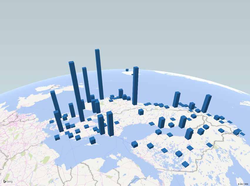 ALUEELLISTEN LENTOASEMIEN MATKUSTAJAMÄÄRÄT POHJOLASSA 2016 6 milj.