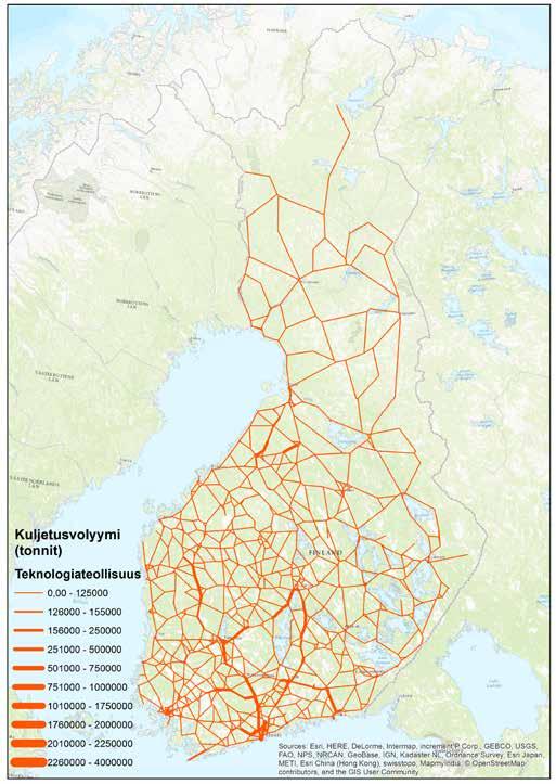 ANKKURIT Teknologiateollisuuden tiekuljetukset 2015 Osaaminen keskiössä Metallien jalostuksen raaka-aineet Työvoiman liikkuvuus ja kansainvälinen saavutettavuus INFRATARPEITA: Tuotantolaitoksia ja