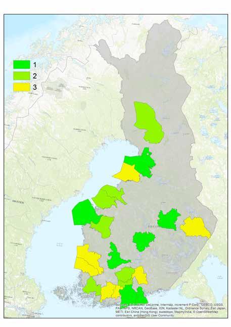 Kilpailukykyisimmät kaupunkiseudut vuoteen 2030 Rautatieliikenteen matkustajat 2015 Perustuu Tilastokeskuksen