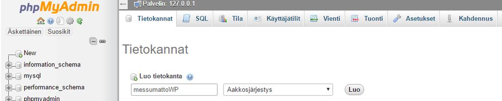 20 8 TOTEUTUS 8.1 Tavoitteet Tavoitteena on luoda yksinkertainen WordPress-teema Messumatto Oy yrityksen käyttöön.