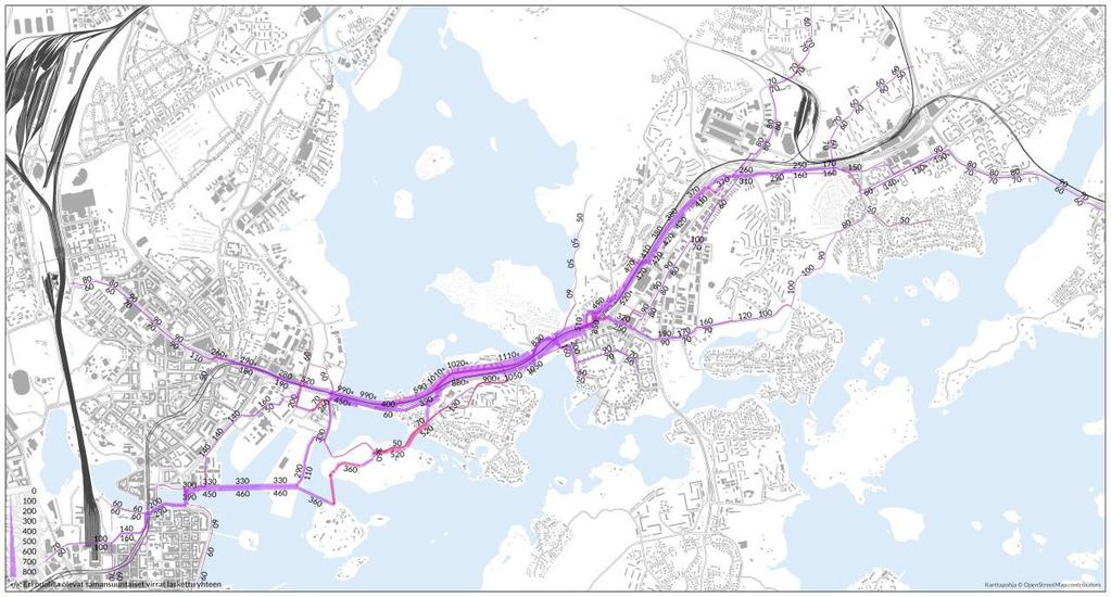 2 Itäinen baana Kipparlahden silmukka - Herttoniemen metroasema