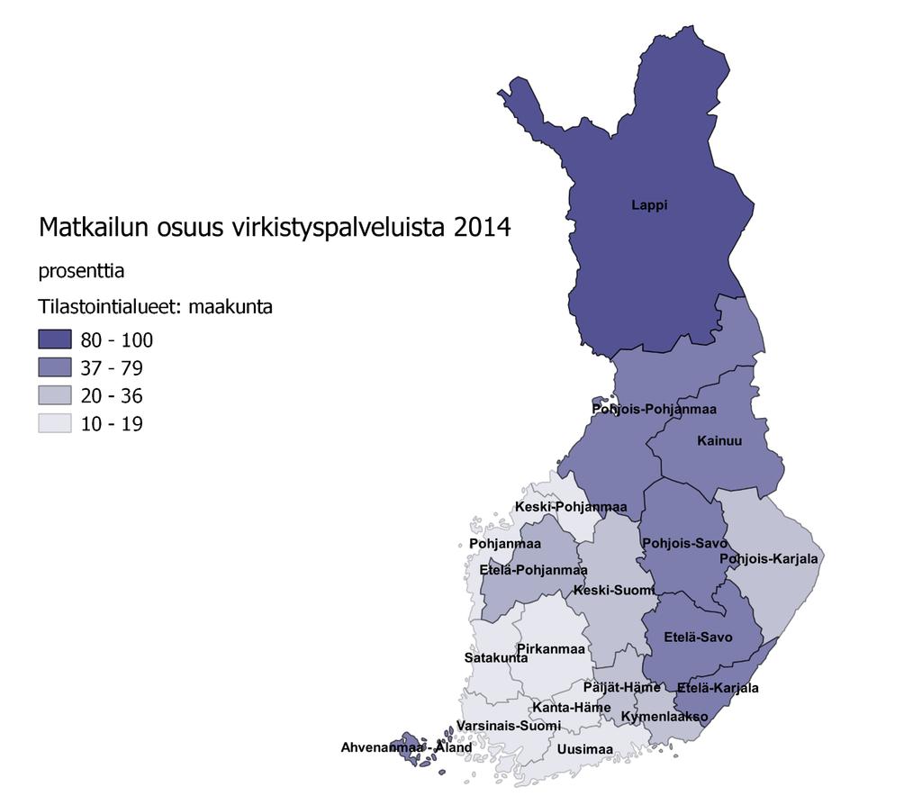 Matkailun osuus urheilu-