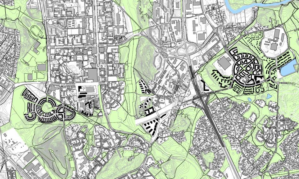 Vaskivuorentie on osin 2- ja osin 2+2-kaistainen pääkokoojakatu, jolla nopeusrajoitus on 50 km/h. Vanha Kaarelantie on 2-kaistainen kokoojakatu, joka yhdistää mm.