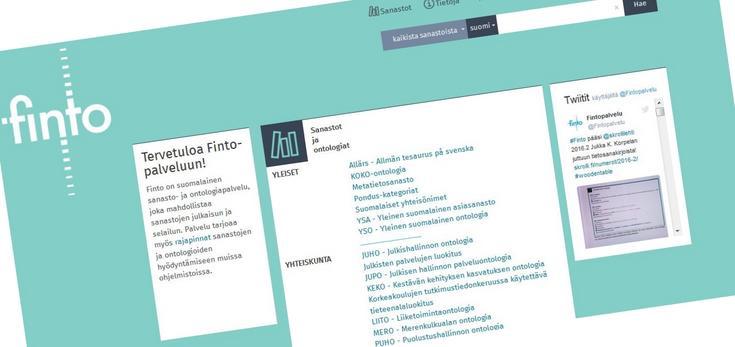 Finto ontologia- ja sanastopalvelu Integrointi Kansalliseen palveluväylään Skosmos-ohjelmiston kehittäminen Fintoon