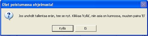 34 Näistä muuttujista tieto tallennetaan tietokantaan.
