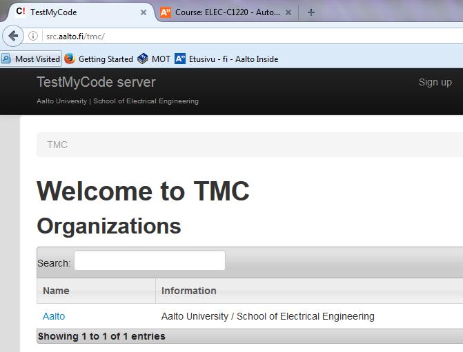TMC Test My Code XML harjoituksissa keskeinen osa on TMC-palvelimella, josta tehtäväpohjat ladataan ja jonne