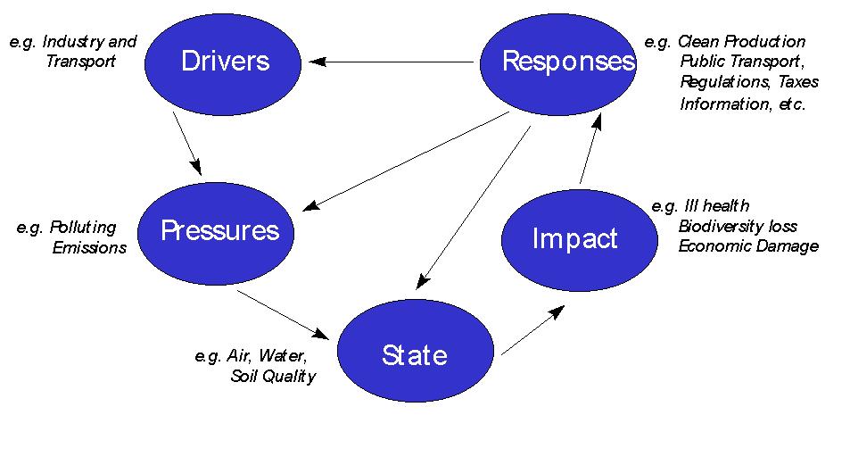 Interaction between society & environment: DPSIR-FRAMEWORK