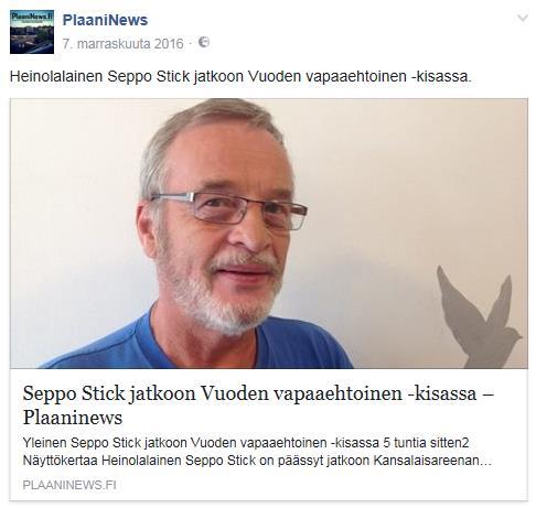 Facebookissa hyvän julkaisun rakenne on seuraava: - Kuva (ihmisistä, muistakaa aitous!) - Lyhyt teksti (ytimekkäästi mistä on kyse) - Linkki (lisätietoja tai ilmoittautumista ym.