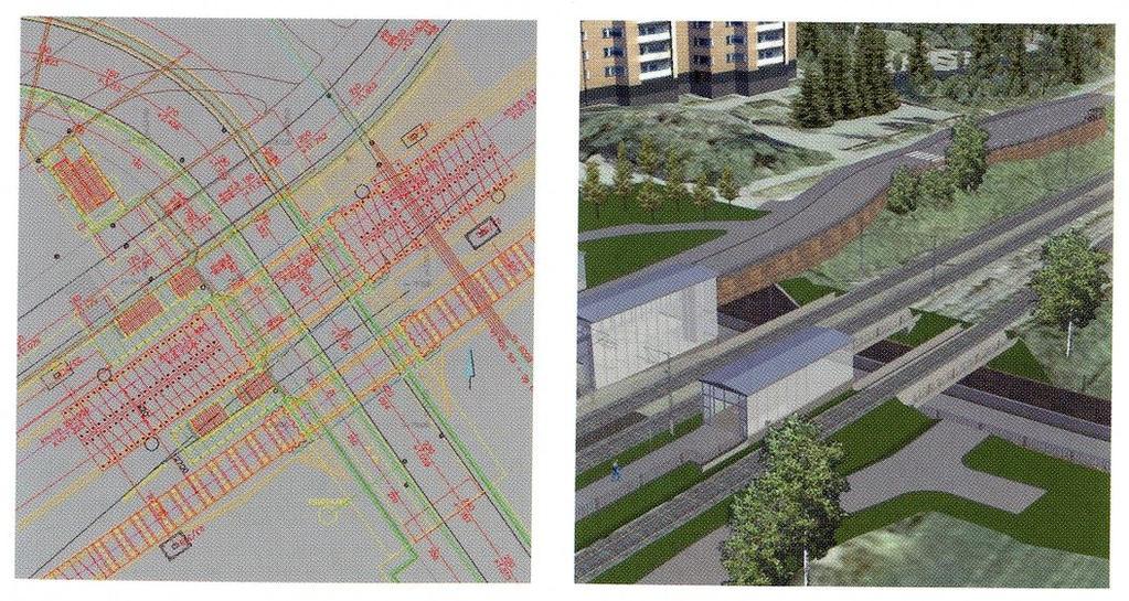 9 Vaihtoehtovertailut Markkinoinnin, myynnin ja tiedottamisen apuvälineenä oleminen. [10.] 3.2 Visualisoinnin merkitys infrasuunnittelussa Yksi virtuaalimallien käyttötarkoituksista on visualisointi.