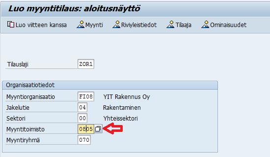 Avaa toiminto päävalikosta kaksoisklikkaamalla tai valitse ja paina (Enter). Täytä aloitusnäytön kaikki kentät.