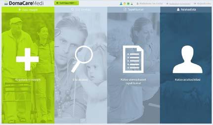 24 Caresta esimerkiksi henkilötietoja ja vastaavasti DomaCare Medistä siirtää halutut tiedot asiakastietojärjestelmän käytettäväksi.