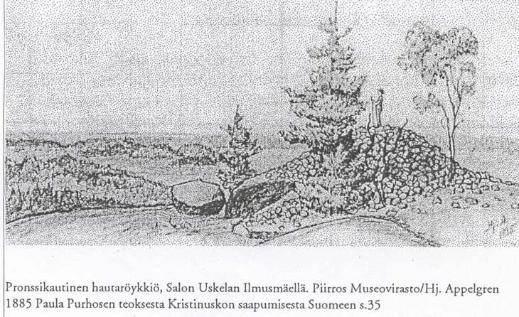 31 8. HAUTAUSMAA-ALAN HISTORIAA Hautaröykkiö, hiidenkivi Pronssikautinen hautaustapa.