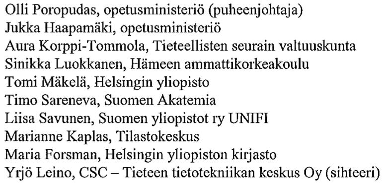 myös Suomen Akatemian 2009 ja Thomson Reuters ISI:n luokituksiin Tavoitteena pystyä hyödyntämään valmiita luokitteluja Lausunnot