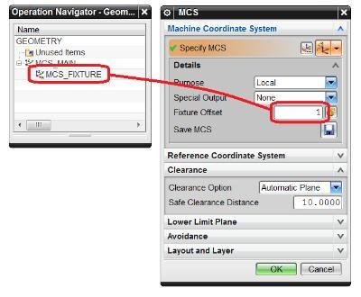 2. Create a manufacturing setup and move the MCS to the