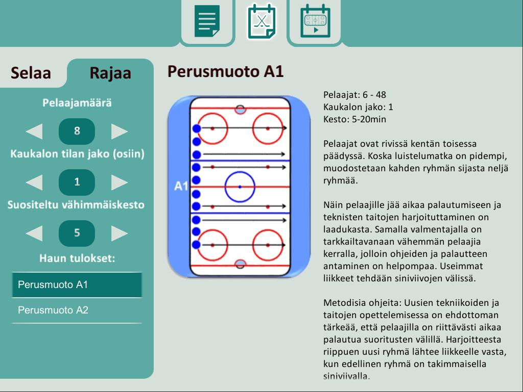 20 Kuva 6. Harjoitukset-menun Rajaa-välilehti. Molemmat Selaa- ja Rajaa-hakukoneet käyttävät Destroykids-funktiota poistamaan vanhat hakutulokset (Koodi 5). Koodi 5.