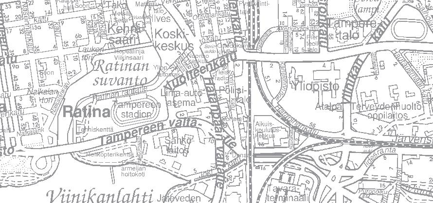 28 Tampereen keskustan liikenneosayleiskaava Vuolteenkatu / Hatanpään valtatie vai Tampereen valtatie kaakkoiskulman kehätienä Vuolteenkatu ei tue kehältä vaadittavaa loogista ohjausta.