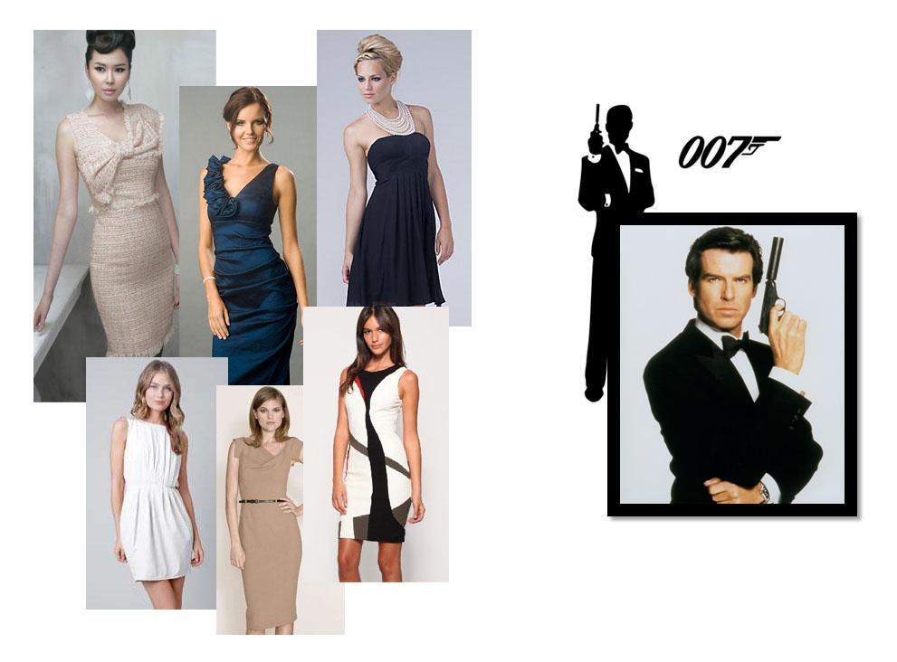 35 Kuva 18. Moodboard naisten vaatteiden tyylistä ja James Bond.