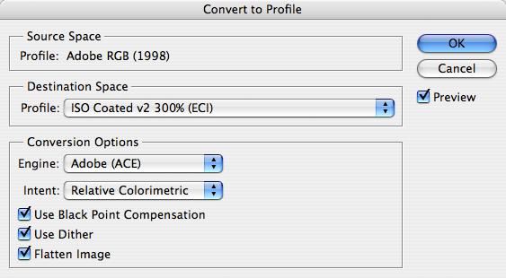 Conversion Options -osiossa määritetään haluttu CMM-laskin ( Engine ) ja muunnosalgoritmi ( Intent ).