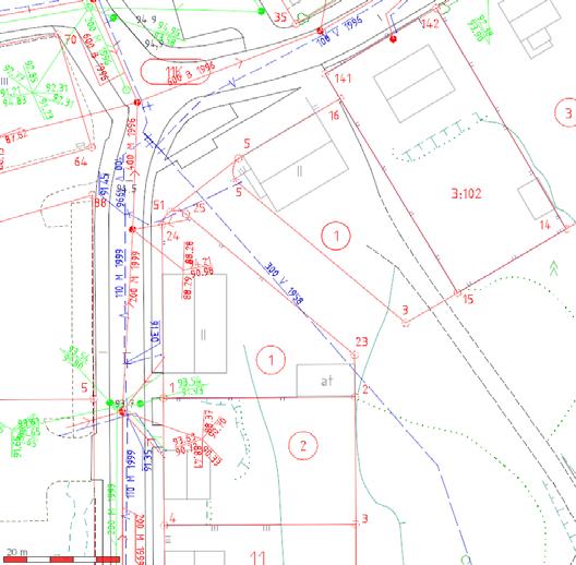 954 Urpolankatu 22 Selännekatu 31 Mikkelin kaupunki Asemakaavamuutoksen selostus / ehdotus 9.6.2015 Vesi, viemäri ja sadevesi putkistot alueella on esitetty yllä olevassa kartassa.