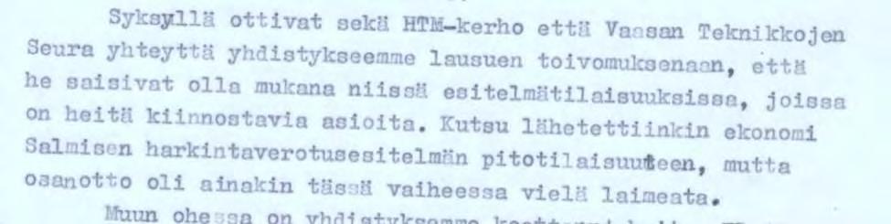 kaupungin uusissa vaunuhalleissa. Illan päätteeksi nautittiin Tampereen Teknillisen Seuran ja paikallisten liikelaitosten tarjoama illallinen hotelli Tammerissa. 647 Helmikuussa 1951 insinööri C. G.