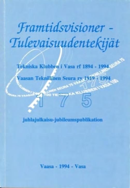 Vaasan Teknillisen Seuran juhlavuoden 1994 ensimmäinen kuukausikokous järjestettiin Mimmin kera Suomalaisella Klubilla; maanmittausjohtaja Sauli Jussila kertoi Vaasan maanmittaustoimiston toiminnasta.