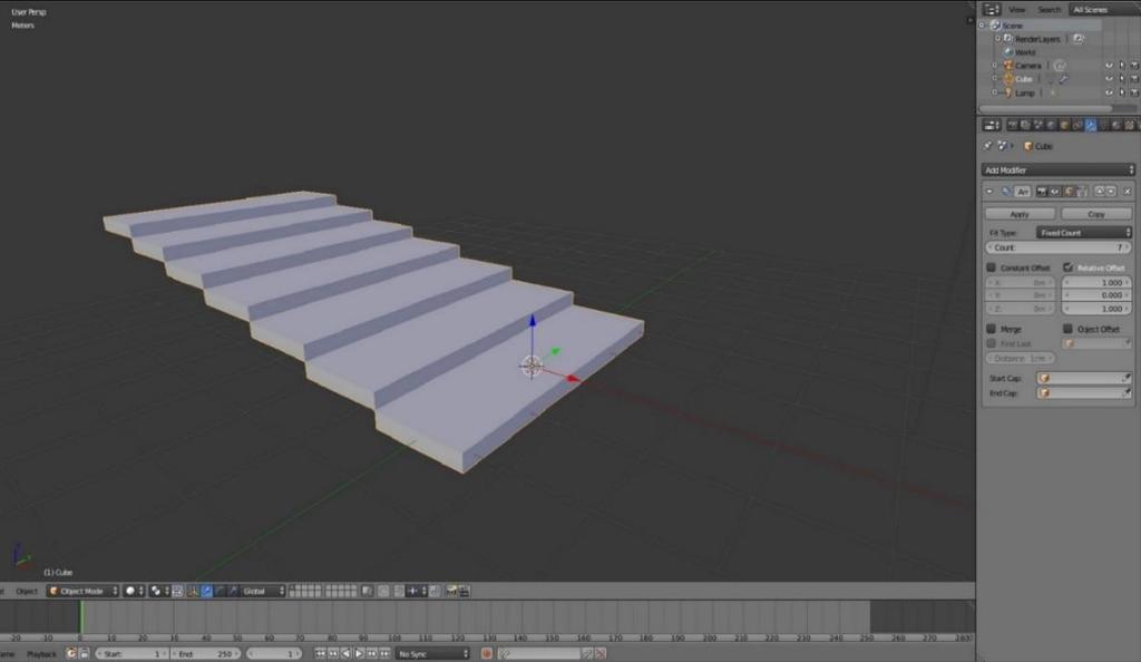 3.4.2 Object Mode Object Mode on tärkein tila mallin toteutuksessa muokkaustilan kanssa. Objektitilassa lisätään erilaiset geometriat ja meshit kokonaisuuteen eli skeneen.