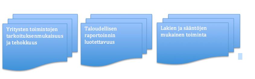 17 toimintatavat ja ohjeet, joiden avulla tavoitteet on mahdollista saavuttaa. (Sisäinen valvonta ja riskienhallinta, 2017.