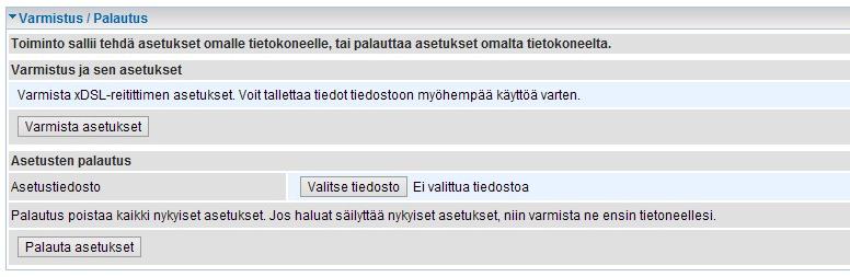 Uusi ohjelmistopaketti: a) Hae tarvittava tiedosto TeleWell-palvelimelta: Laite hakee päivitystiedoston automaattisesti TeleWell-palvelimelta, kun tämä kohta on valittuna b) Tiedostopolku: Jos tiedät