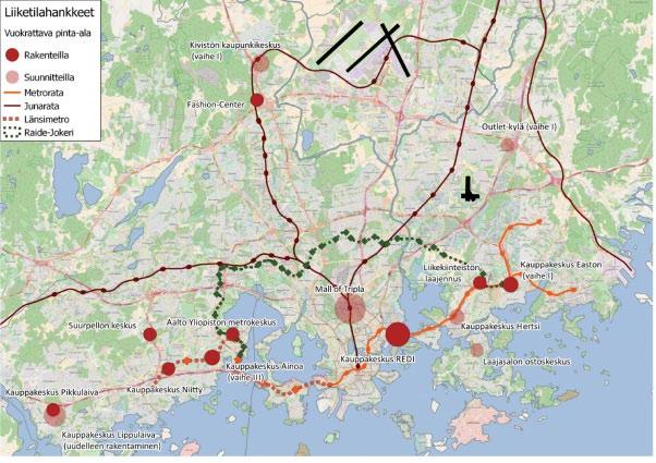 Liikekiinteistömarkkinoilla paljon aktiviteettia Uusia liiketiloja rakennetaan runsaasti suurimpiin kaupunkeihin ja myös kaupankäynti on ollut vilkasta.