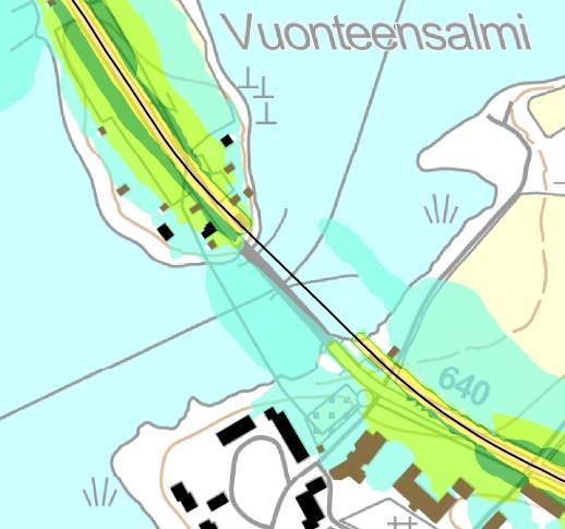 Sito 2016 - Lepakkoselvitys. Mt 640 parantaminen Vuonteensalmen sillan kohdalla.