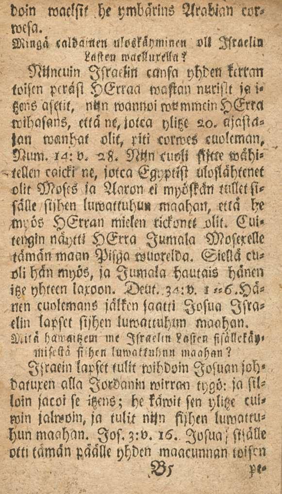 ' doin waclsi!' he ymbärins Arabian corrocsa. lasten walssiirella?