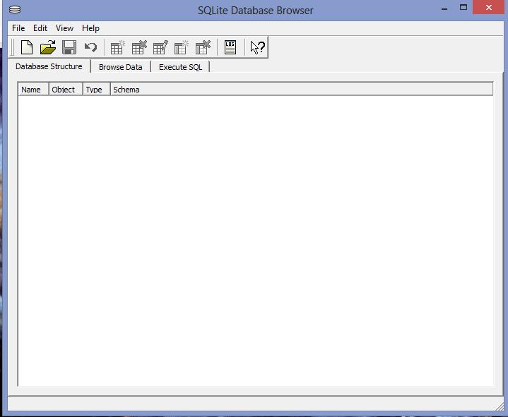 2.3 SQLite-tietokannan hallintatyökalu SQLite-tietokannan hallintaan käytettiin työssä työkalua nimeltä SQLite Database Browser.