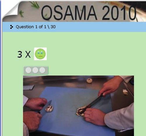 Testissä käytetään Quiz Creator-ohjelmaa (http://www.sameshow.com/quiz-creator.