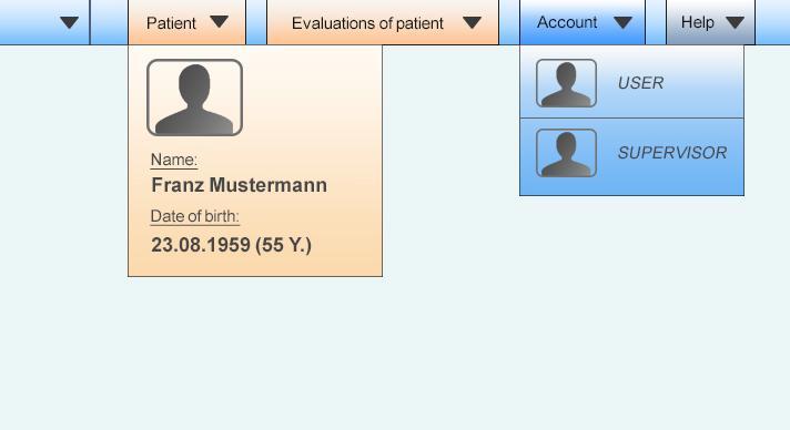 Informaatiosisällöltään valikot ovat sinällään suppeita mutta potilaan nimeä tai käyttäjätililuokitusta painamalla esiin avautuu enemmän tietoja.