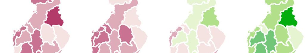 Työttömien työnhakijoiden prosenttiosuudessa työvoimasta on tuoreimpien eli vuoden 2017 helmikuun lopun tietojen mukaan jonkin verran eroja alueellisesti Manner-Suomessa (kuvio 12).